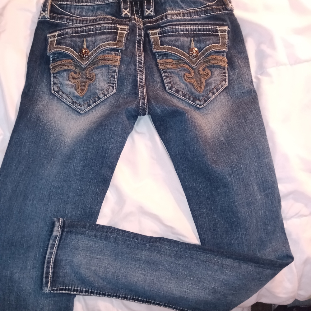 Rock Revival Women's Blue Jeans - Picture 5 of 5